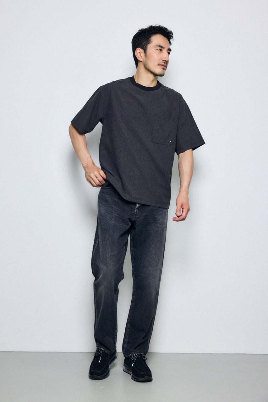 テックジャガードアクショントップス BLK M