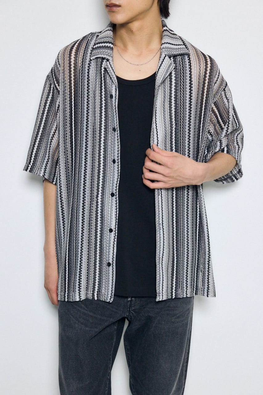 AZUL BY MOUSSY | デザインメッシュシャツ (シャツ・ブラウス ) |SHEL