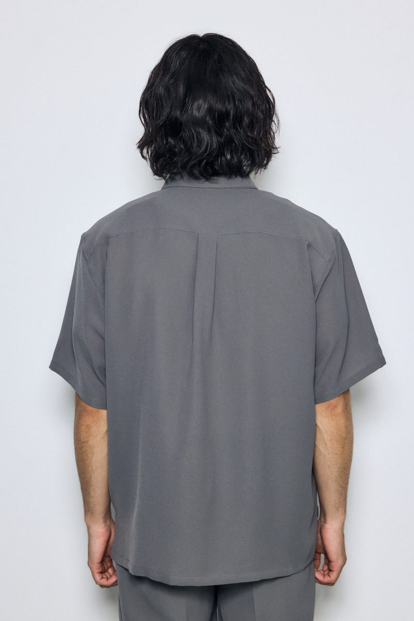 メッシュジップシャツ GRY L