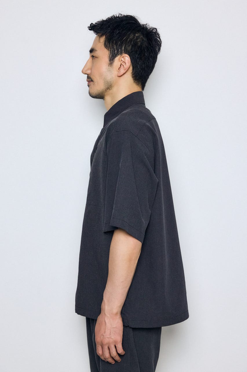 テックジャガードアクション半袖シャツ BLK L