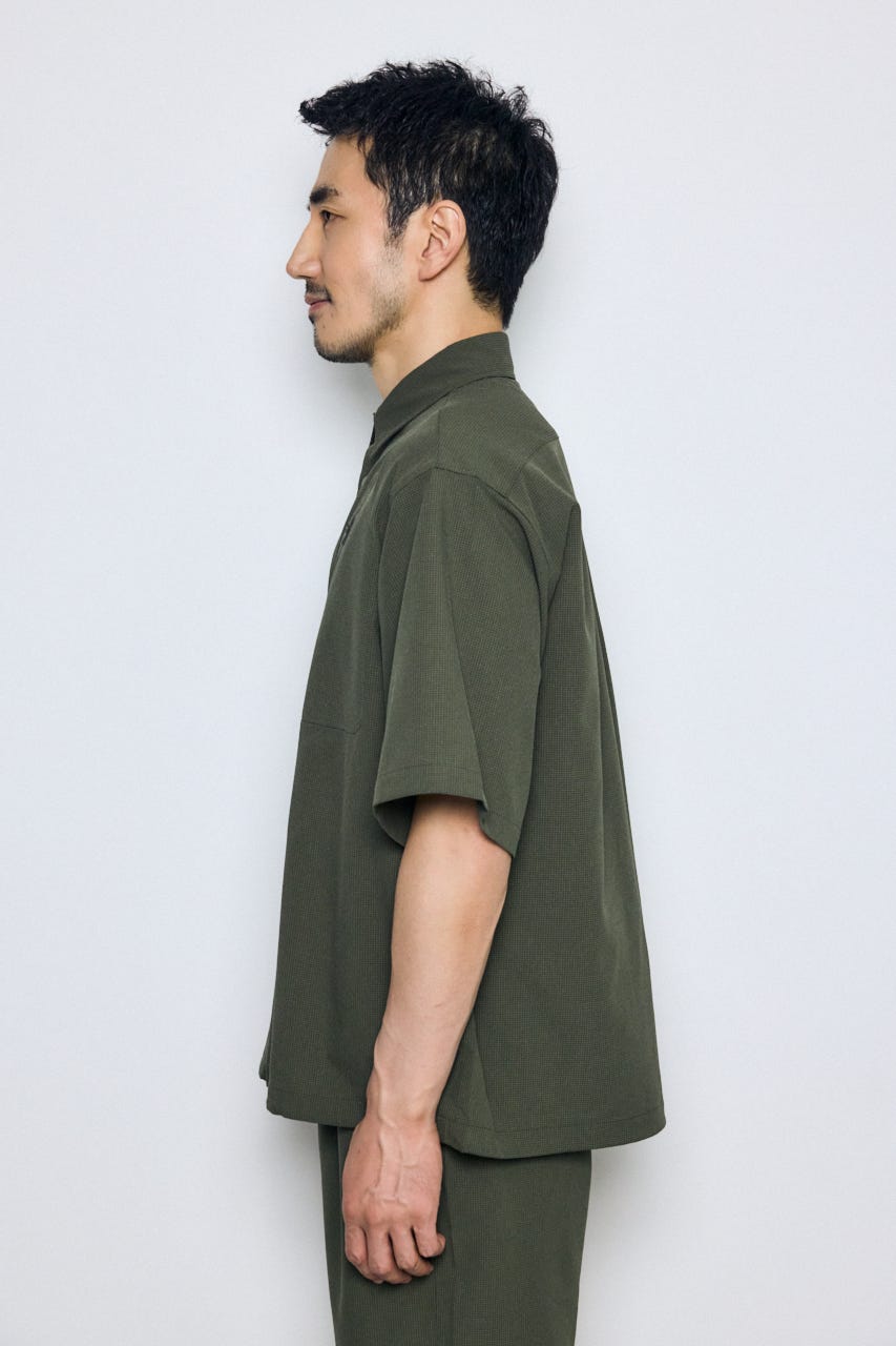 テックジャガードアクション半袖シャツ KHA M