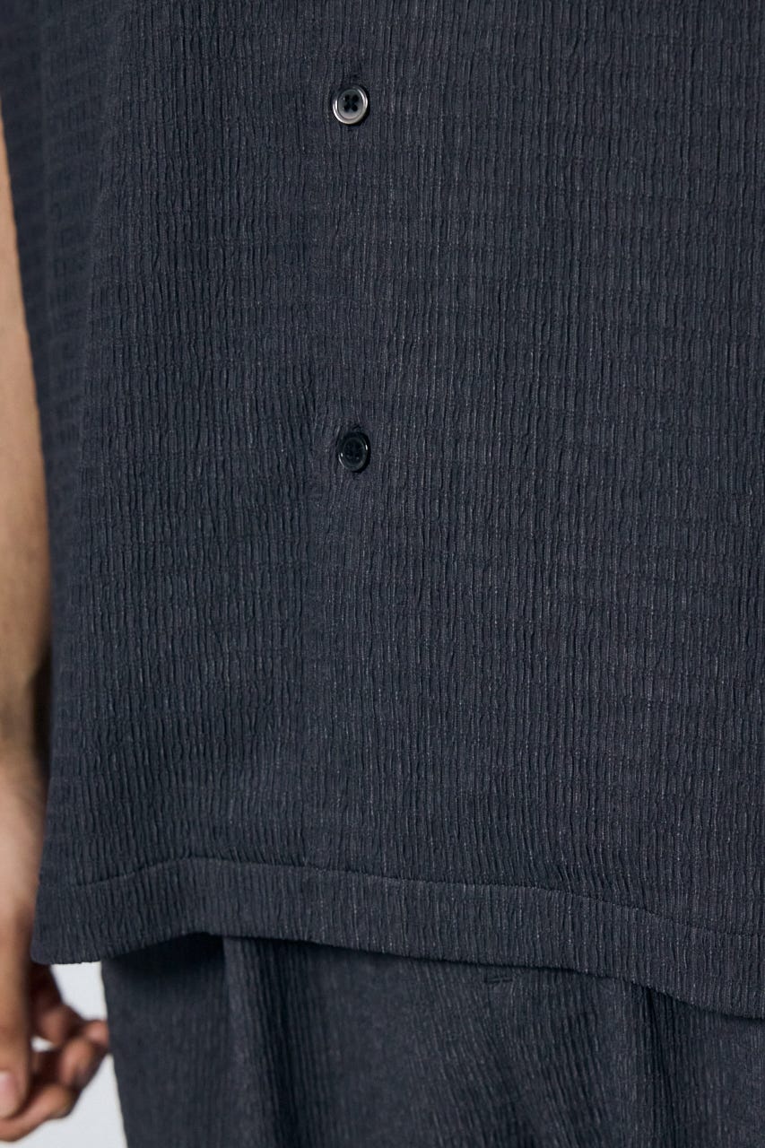 楊柳リラックス半袖シャツ GRY M