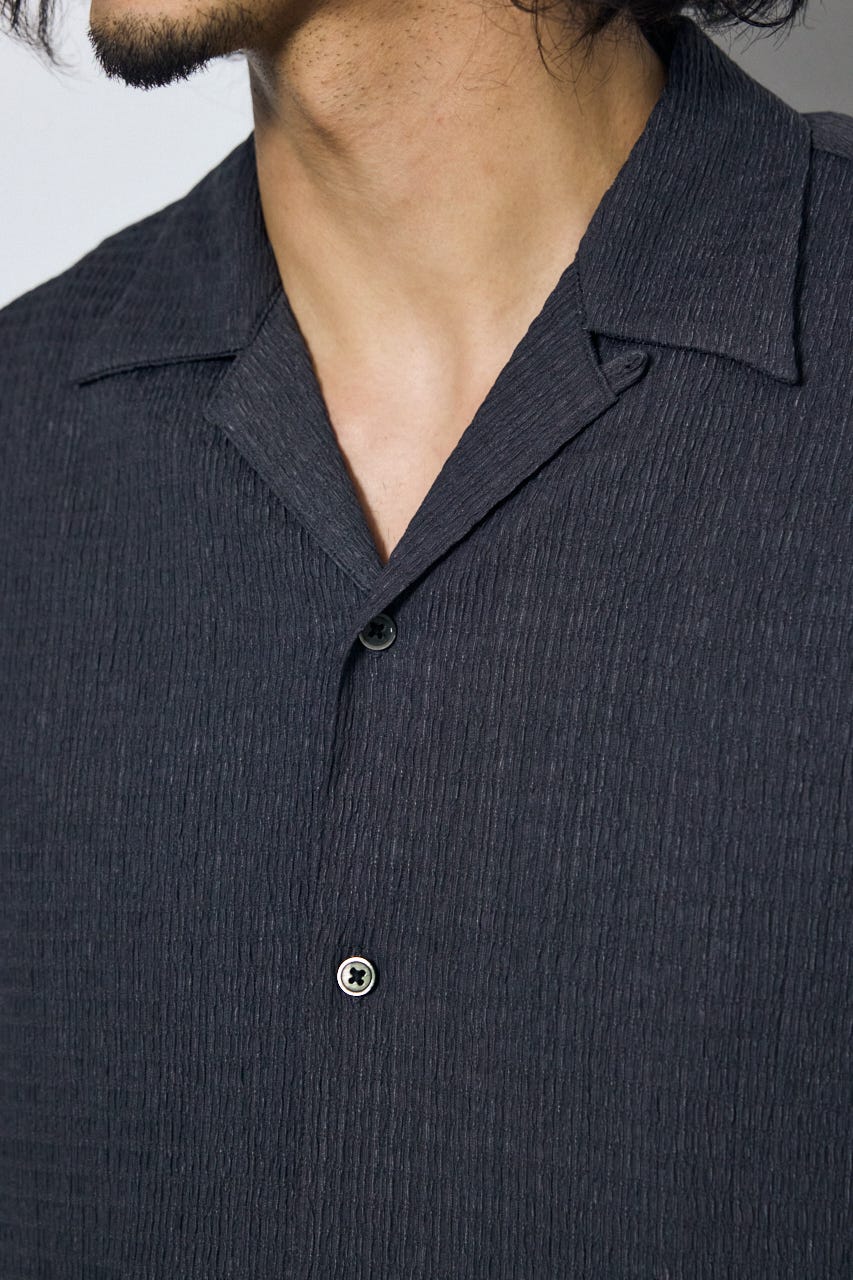 楊柳リラックス半袖シャツ GRY M