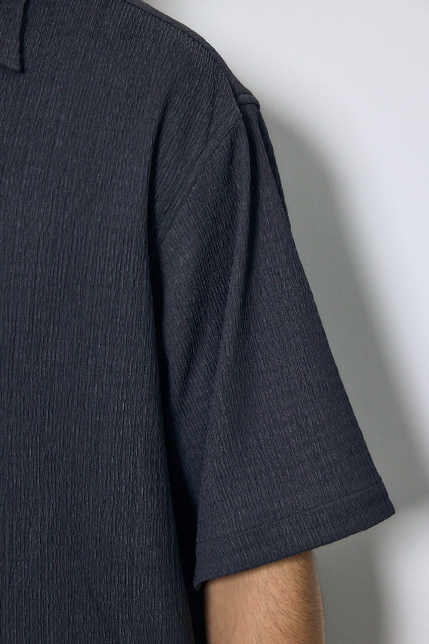 楊柳リラックス半袖シャツ GRY M