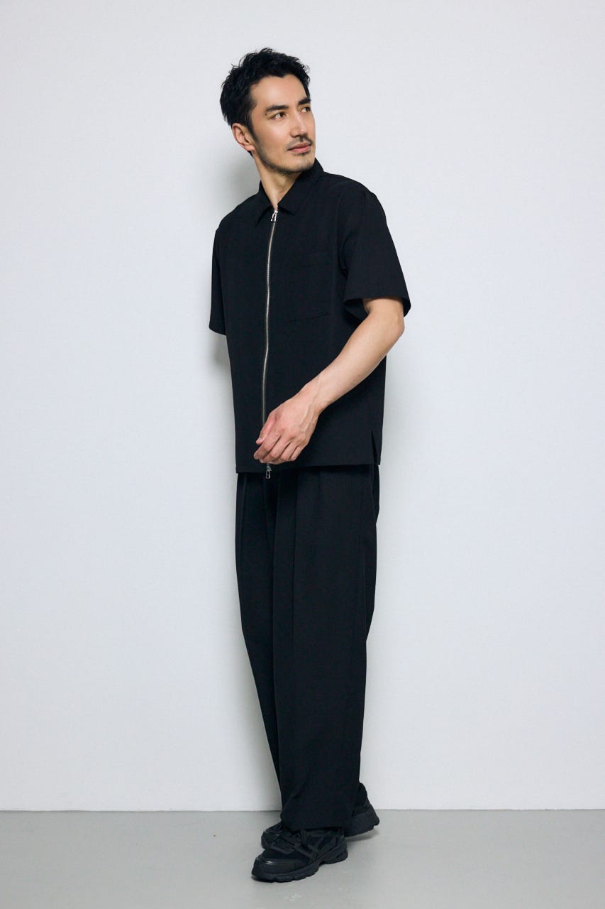 メッシュスラックスパンツ BLK L