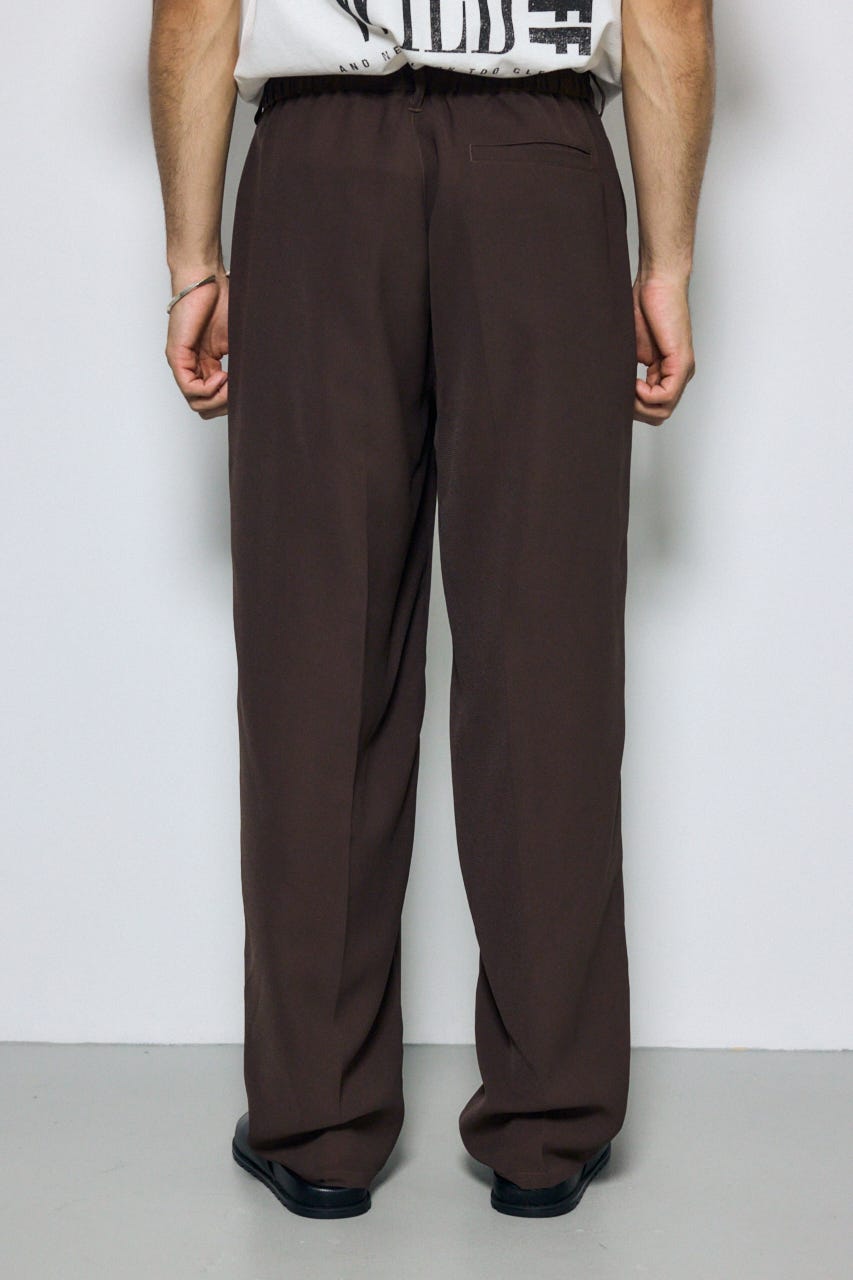 メッシュスラックスパンツ D/BRN L
