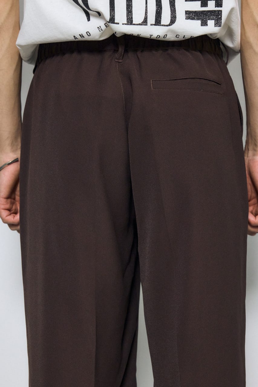 メッシュスラックスパンツ D/BRN L