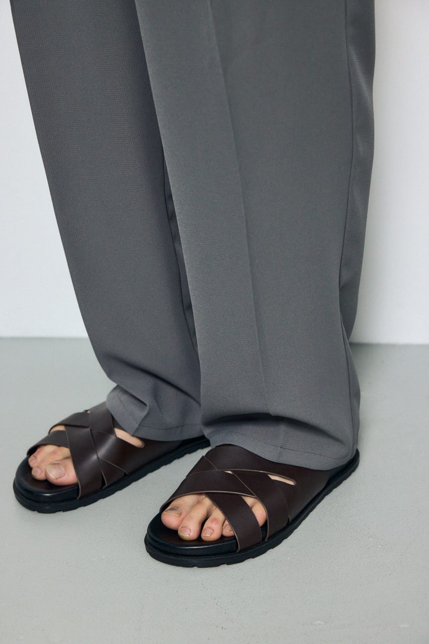 メッシュスラックスパンツ GRY L