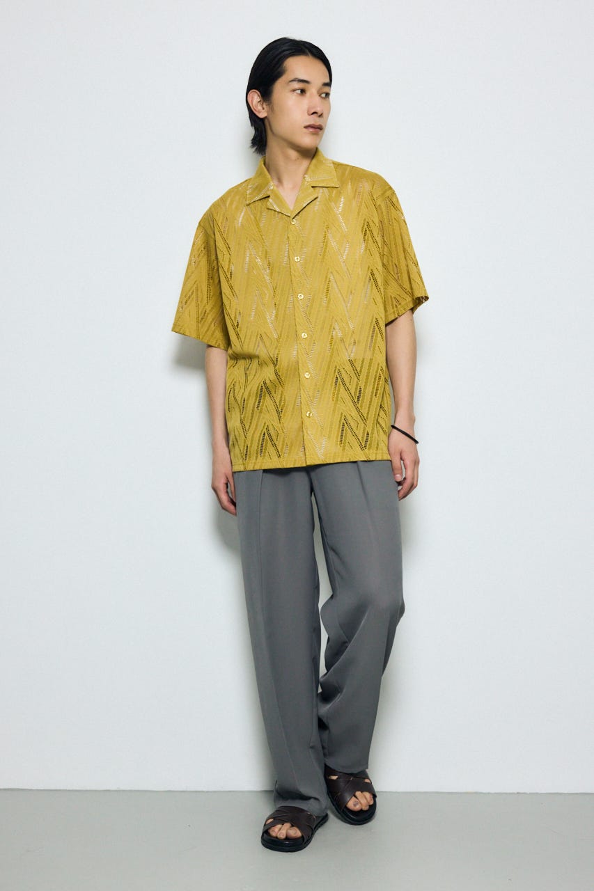 メッシュスラックスパンツ GRY L