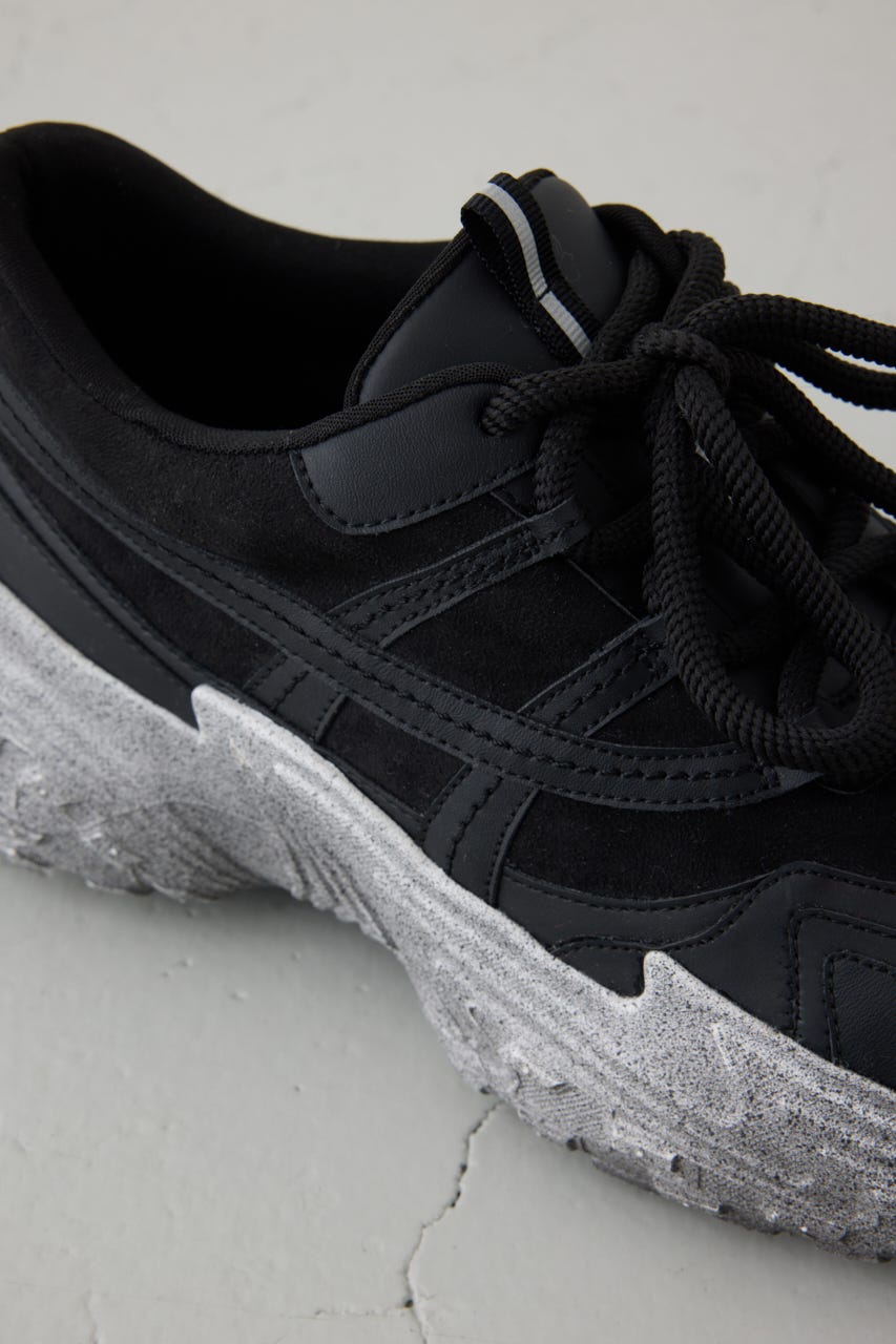 ボリュームソールスニーカー BLK L