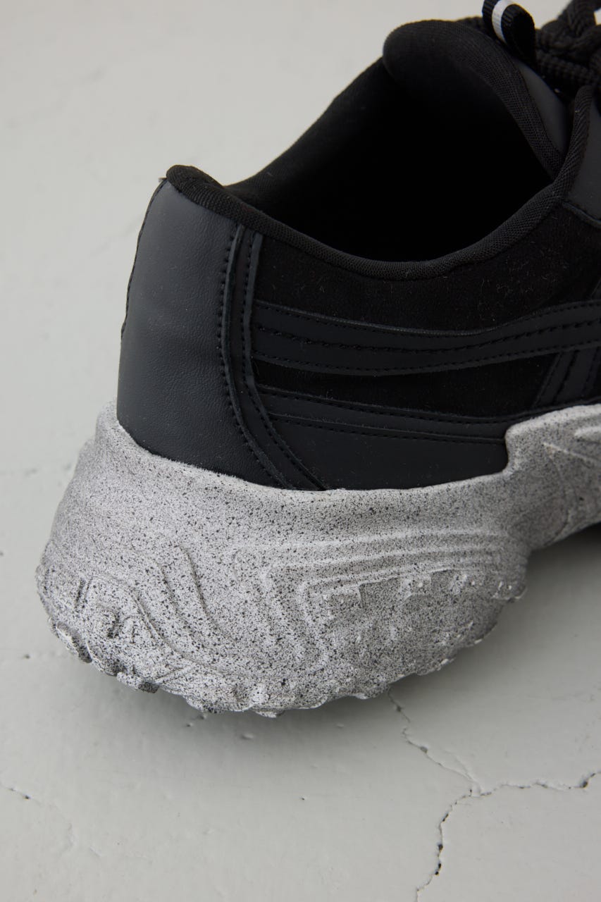 ボリュームソールスニーカー BLK L