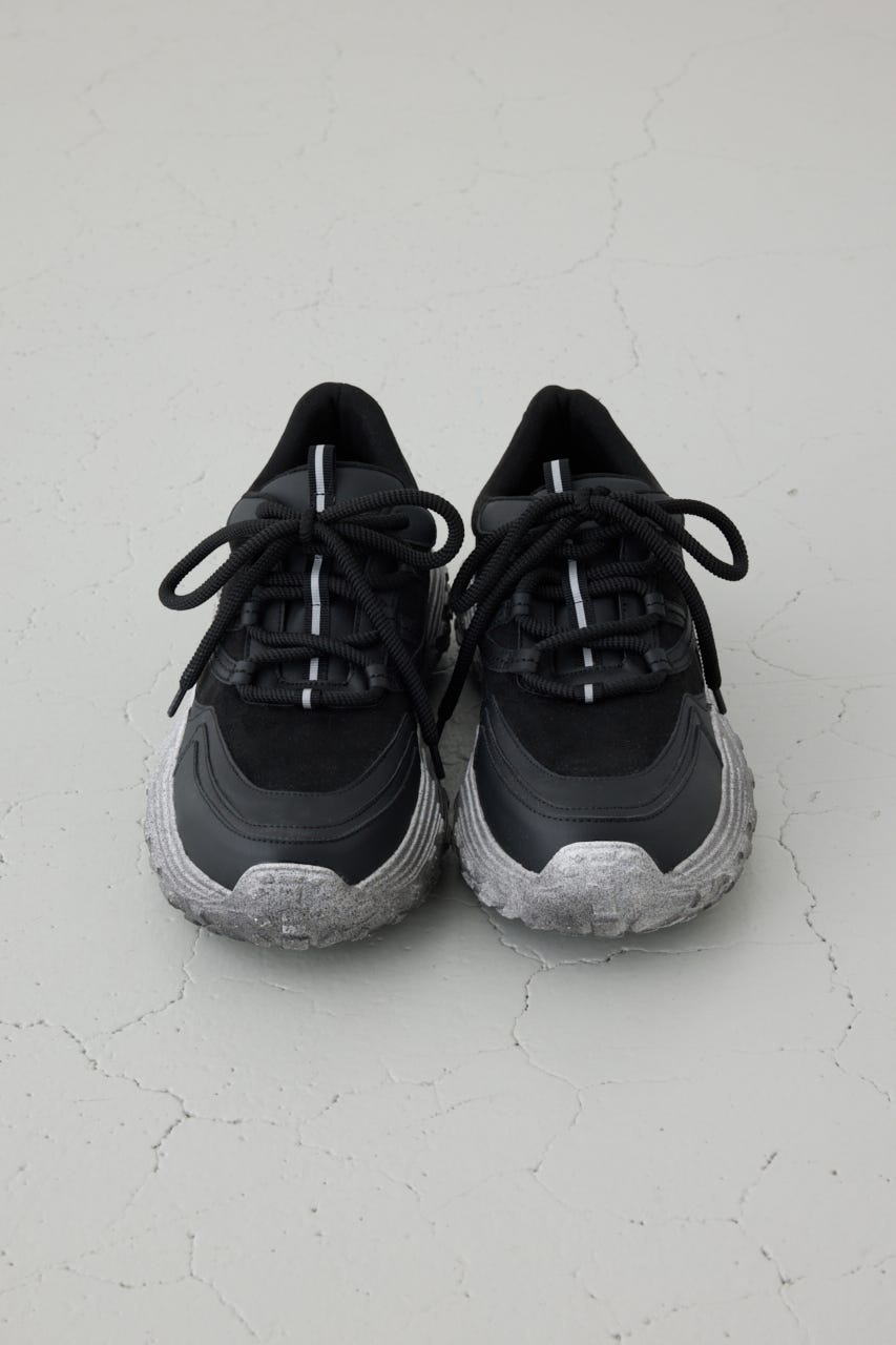 ボリュームソールスニーカー BLK L