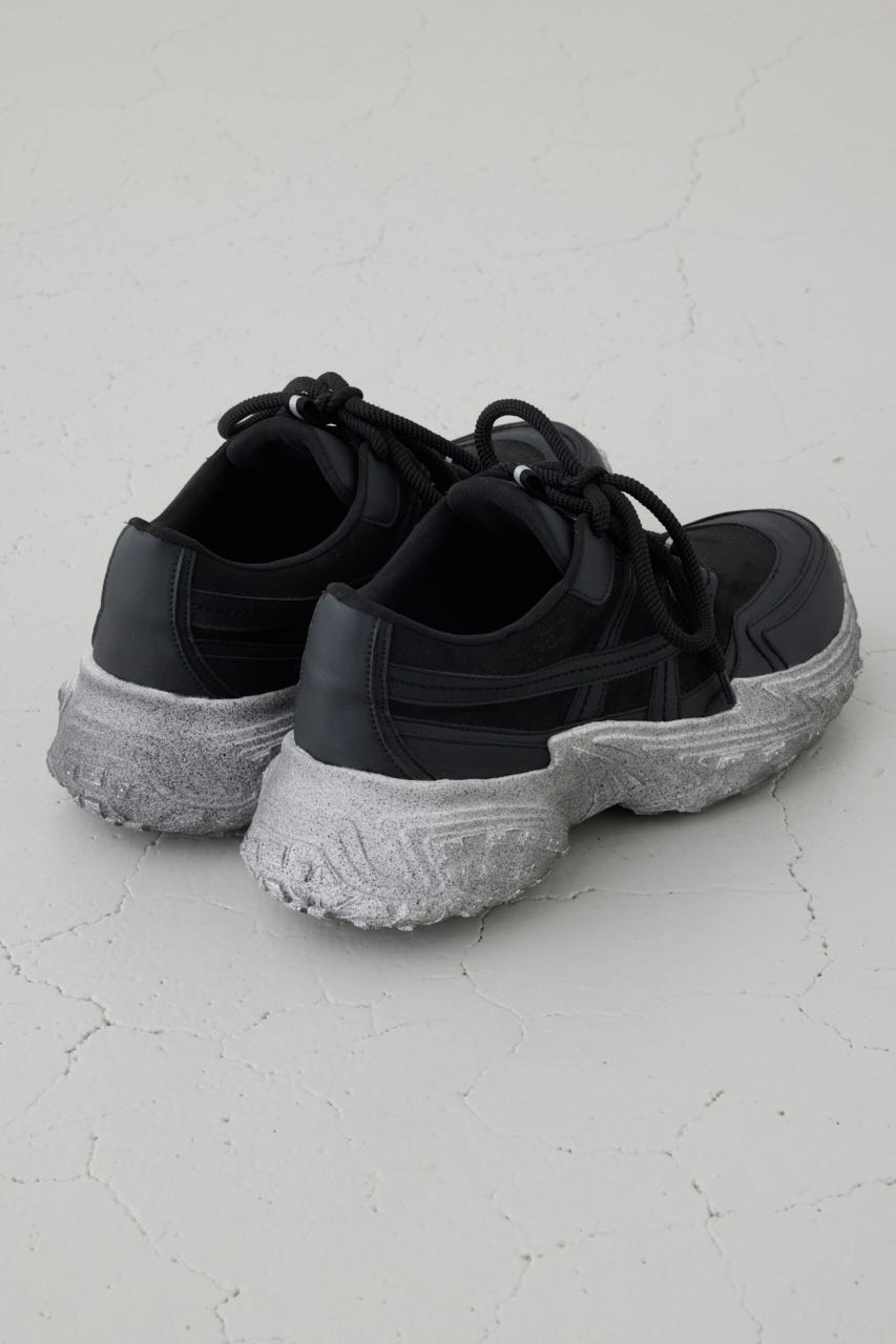 ボリュームソールスニーカー BLK L