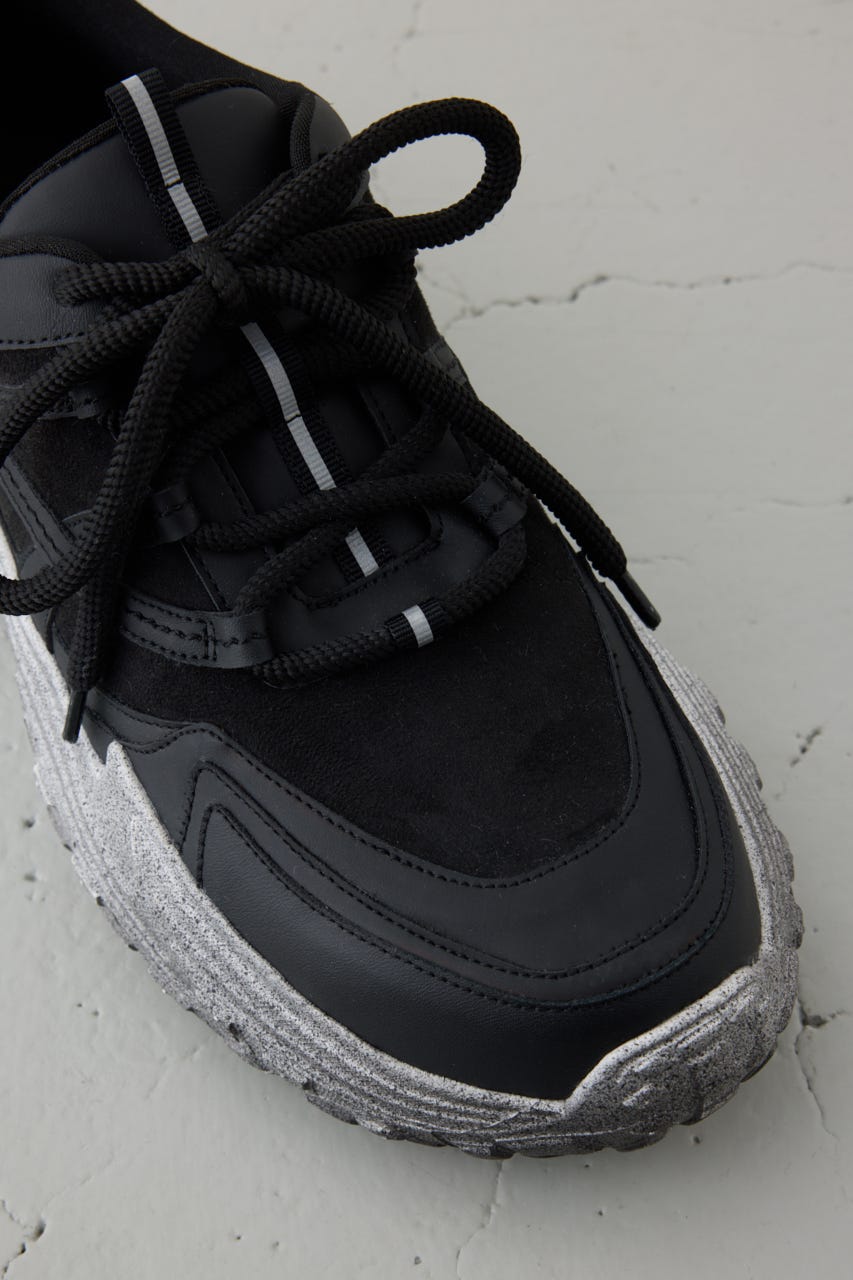 ボリュームソールスニーカー BLK L