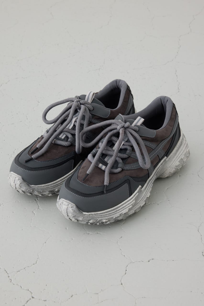 ボリュームソールスニーカー GRY L
