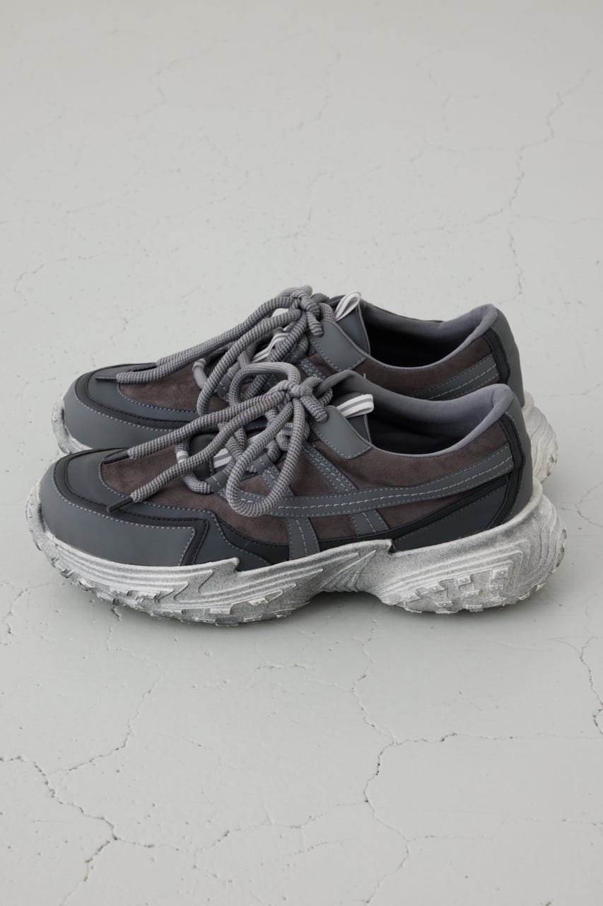 ボリュームソールスニーカー GRY L