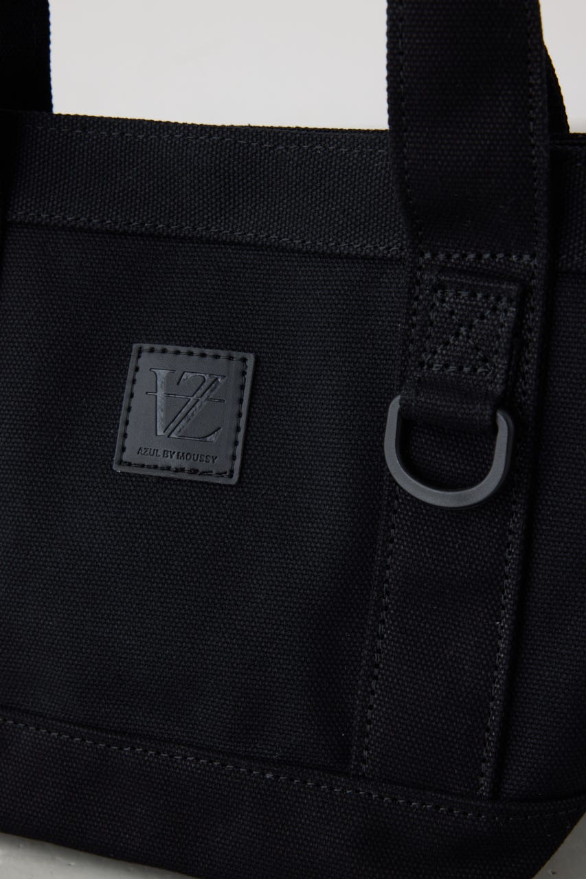パッチ付きミニトートバッグ BLK FREE