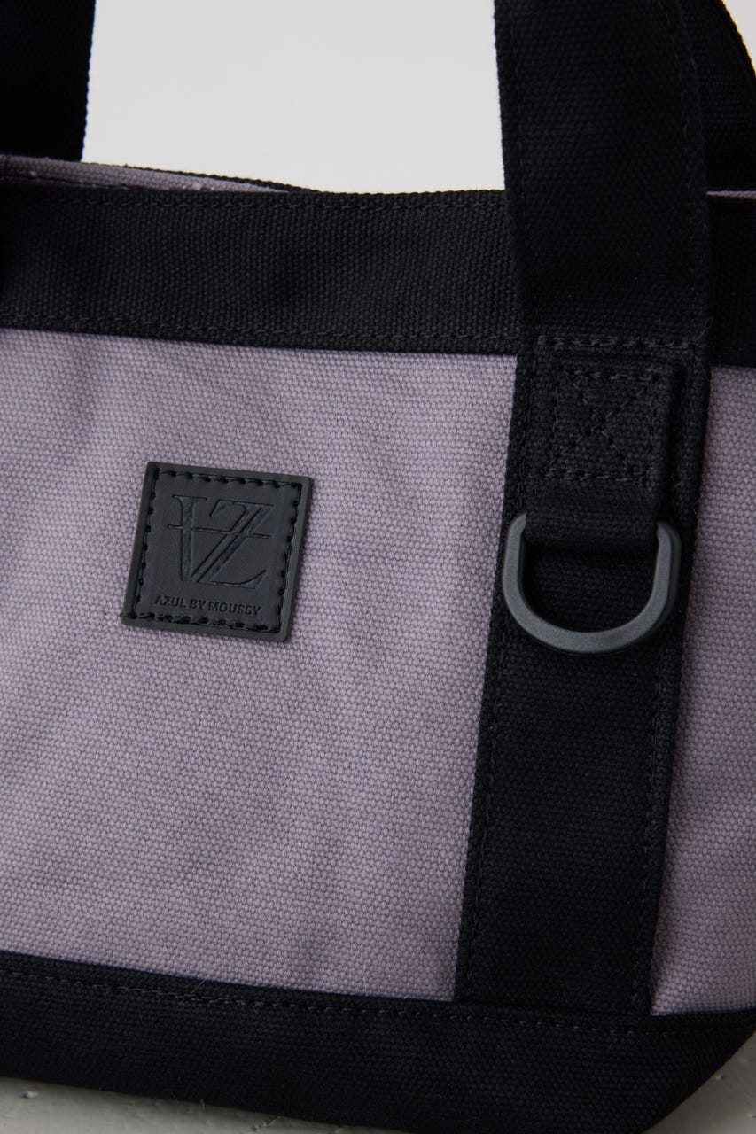 パッチ付きミニトートバッグ GRY FREE