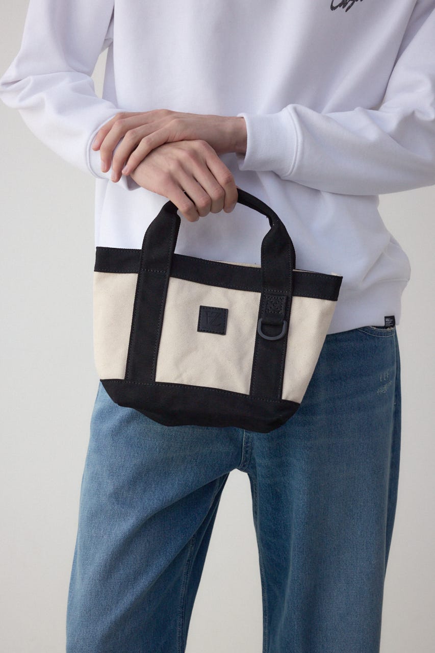 パッチ付きミニトートバッグ WHT FREE