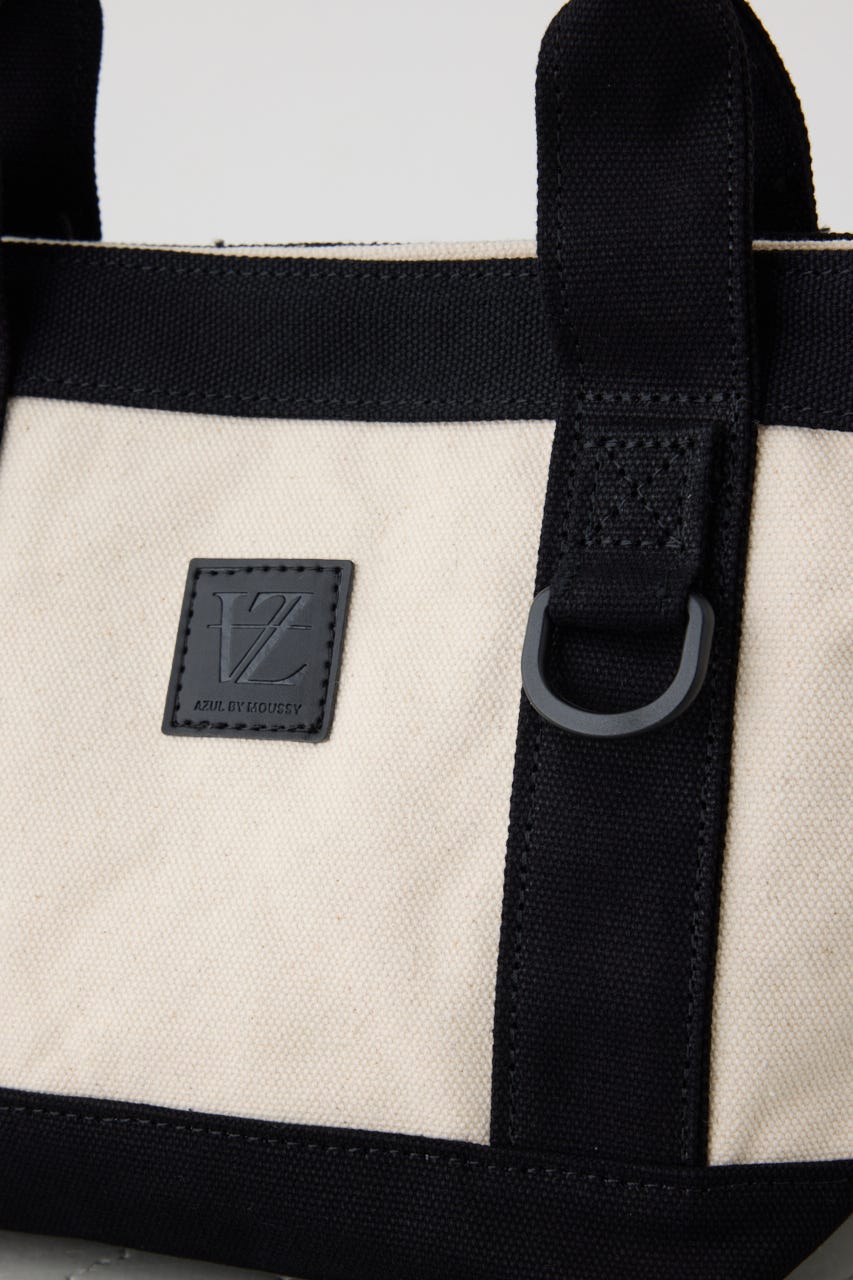 パッチ付きミニトートバッグ WHT FREE