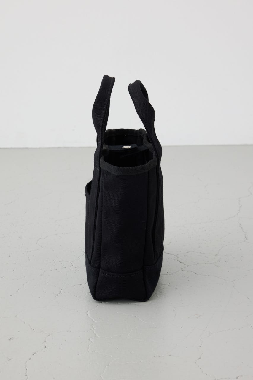 パッチ付きミニトートスクエアバッグ BLK FREE