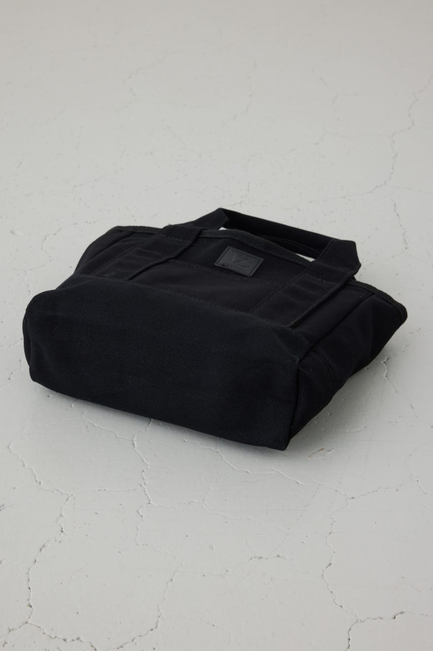 パッチ付きミニトートスクエアバッグ BLK FREE