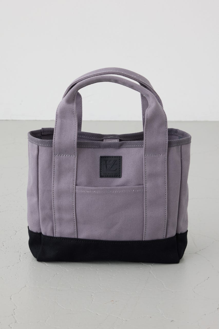 パッチ付きミニトートスクエアバッグ GRY FREE