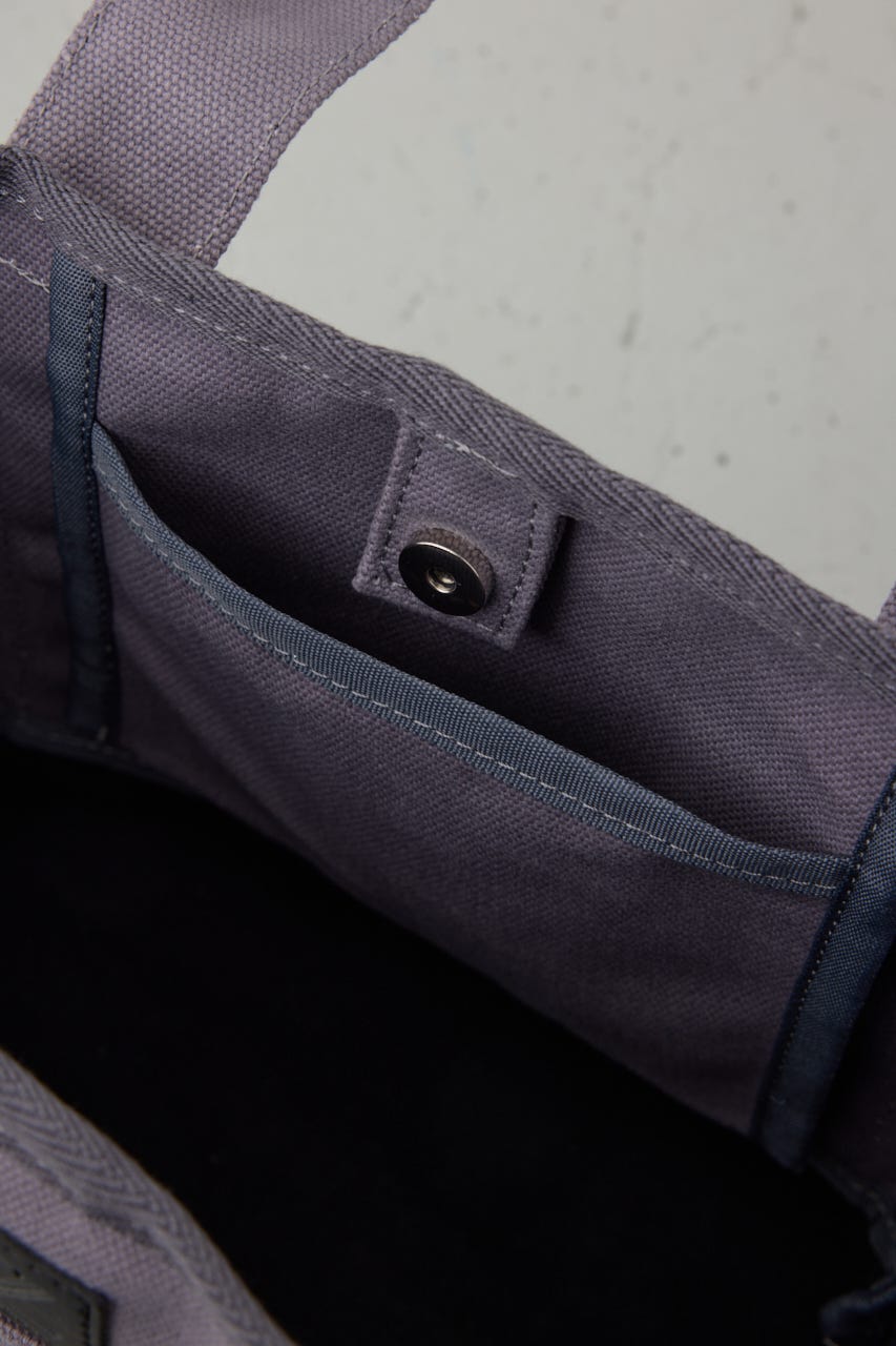 パッチ付きミニトートスクエアバッグ GRY FREE