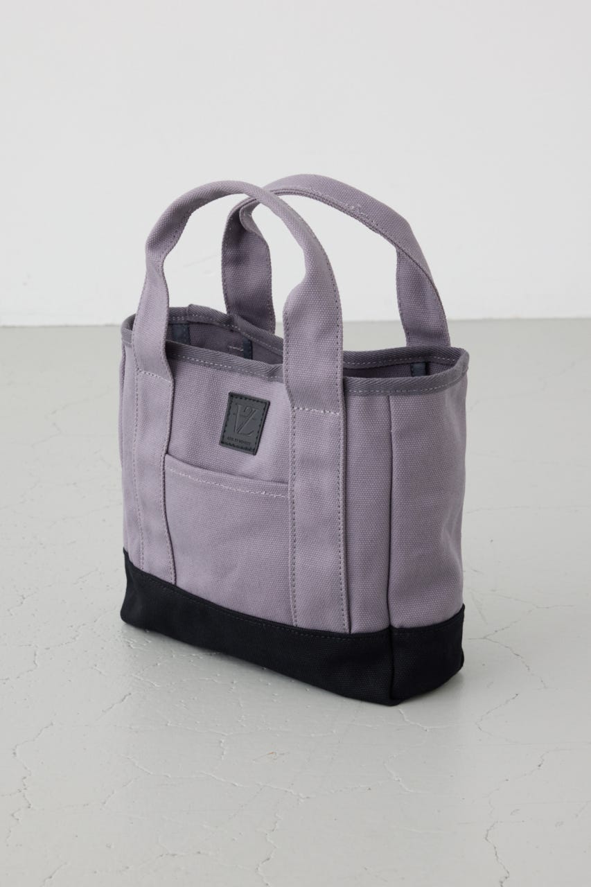 パッチ付きミニトートスクエアバッグ GRY FREE