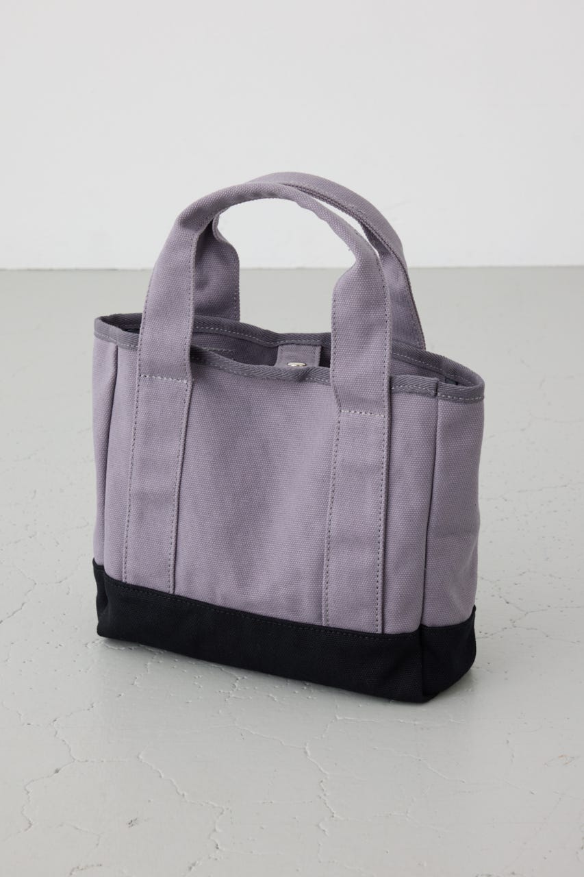 パッチ付きミニトートスクエアバッグ GRY FREE