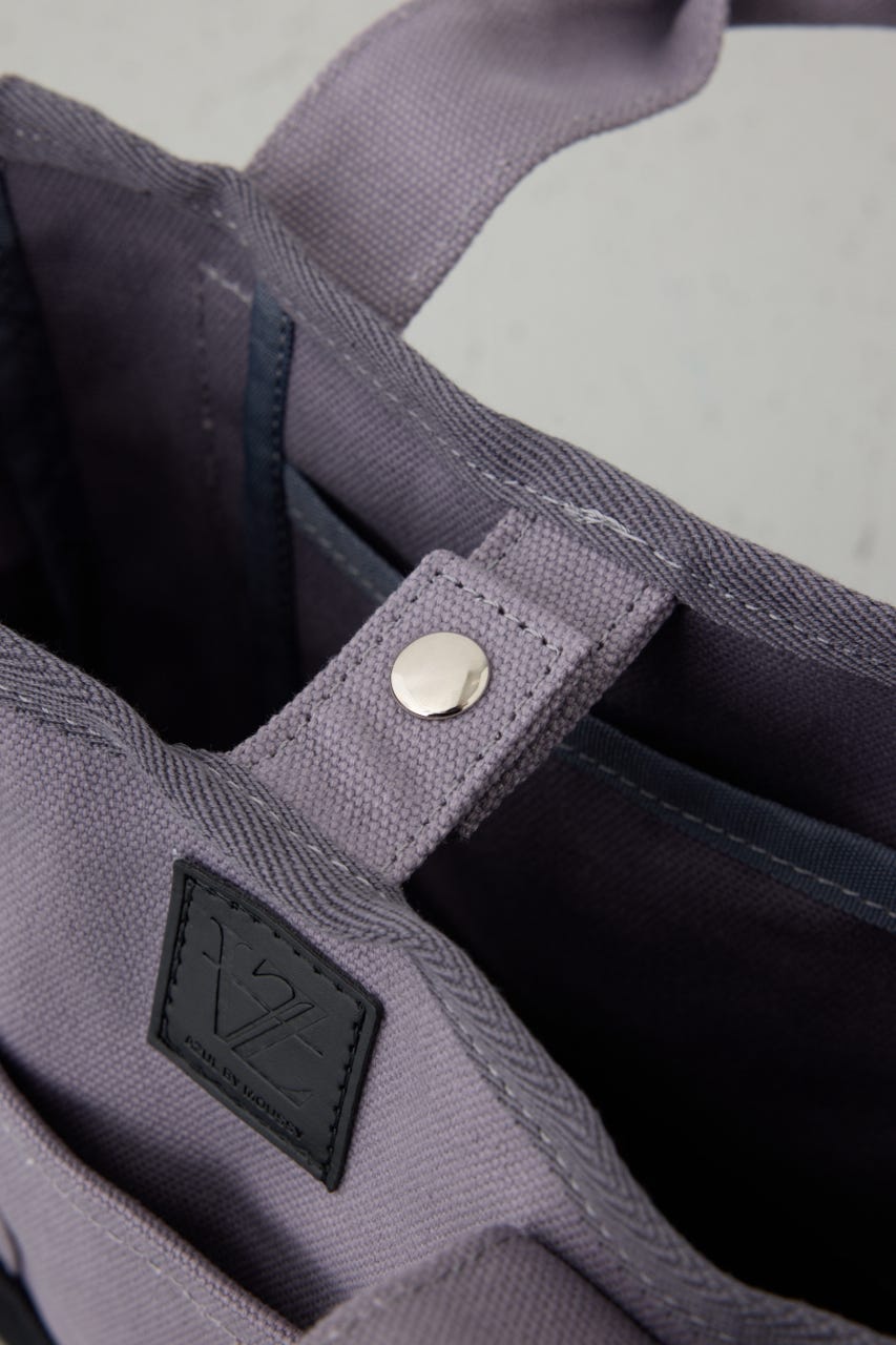 パッチ付きミニトートスクエアバッグ GRY FREE