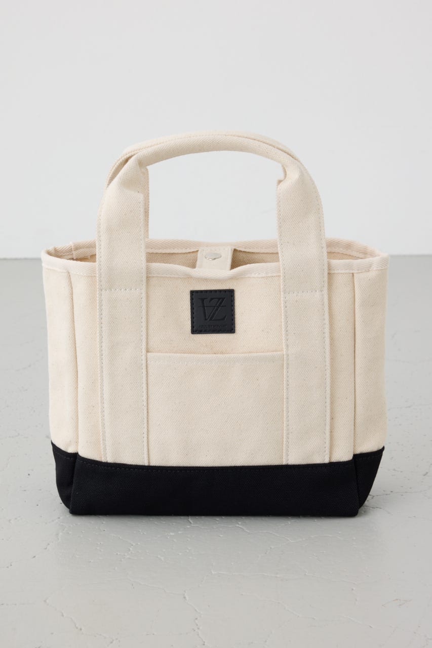 パッチ付きミニトートスクエアバッグ WHT FREE