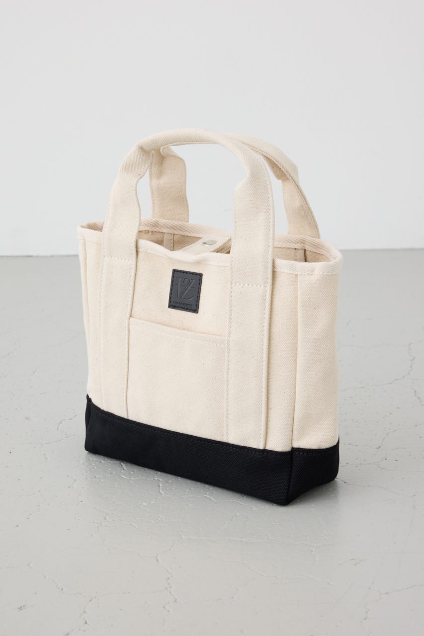 パッチ付きミニトートスクエアバッグ WHT FREE