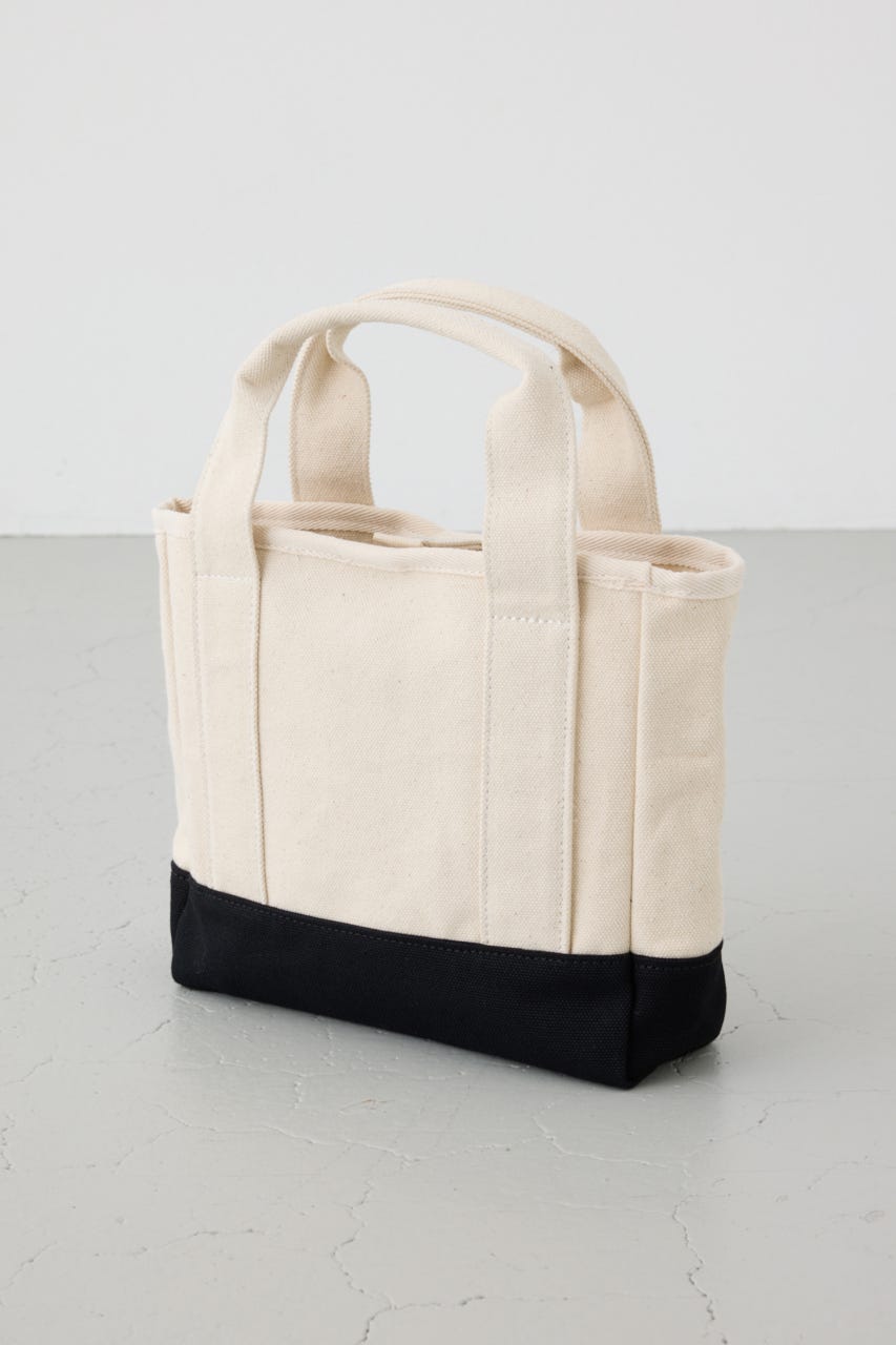 パッチ付きミニトートスクエアバッグ WHT FREE