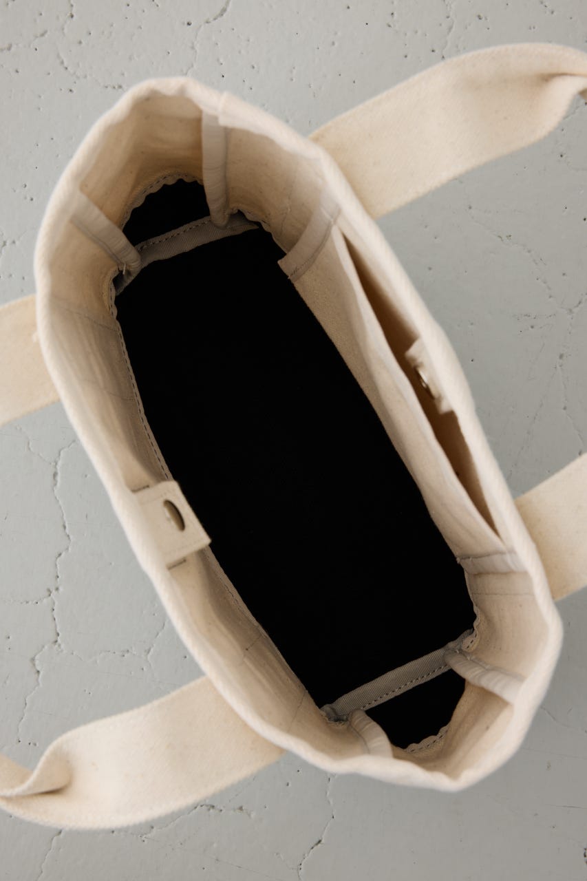 パッチ付きミニトートスクエアバッグ WHT FREE