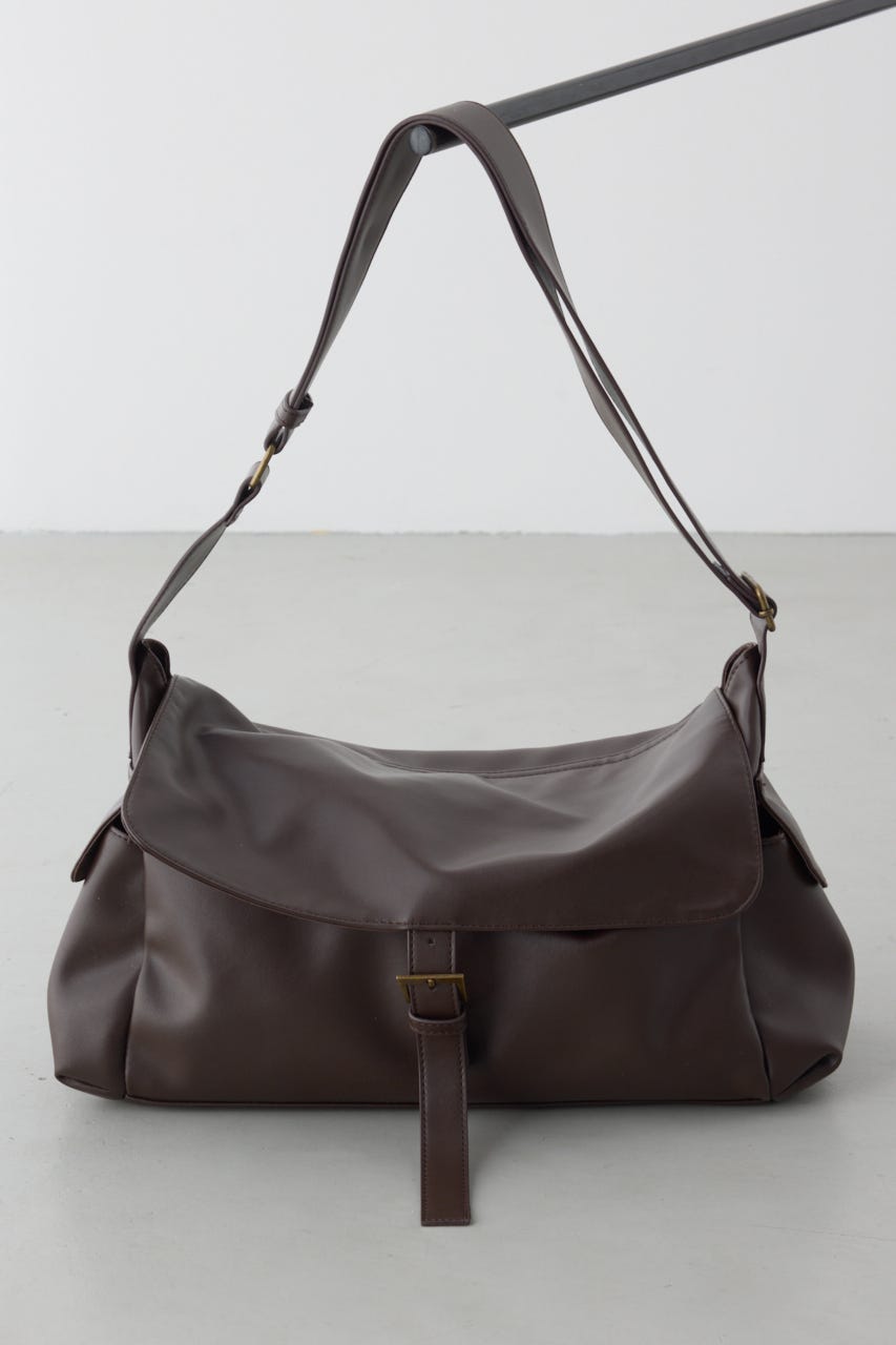 合皮ショルダーバッグ BRN FREE