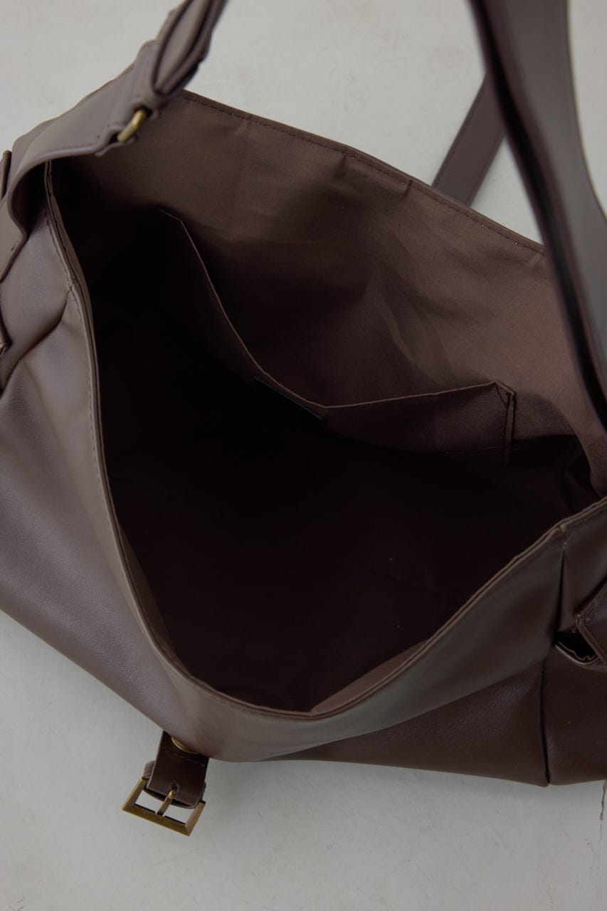 合皮ショルダーバッグ BRN FREE