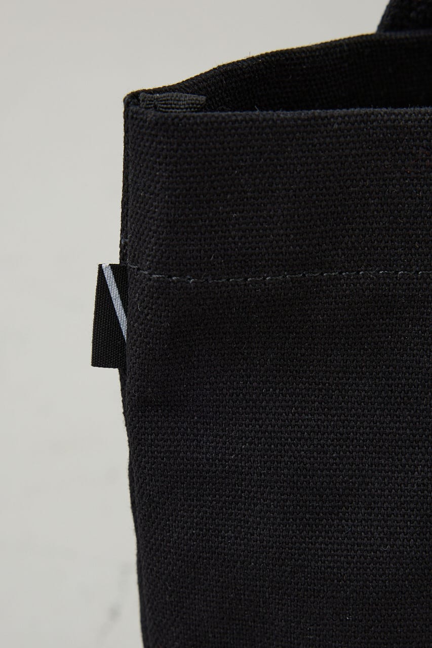 ロゴ刺繍ミニトートバック BLK FREE