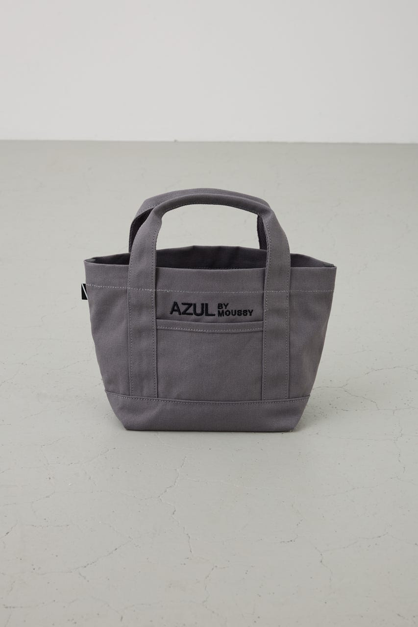 ロゴ刺繍ミニトートバック GRY FREE