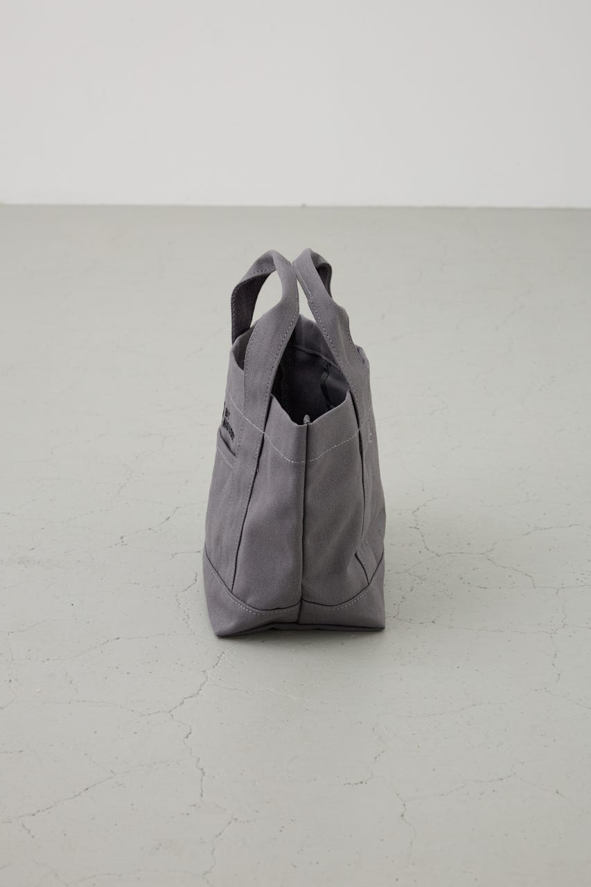 ロゴ刺繍ミニトートバック GRY FREE