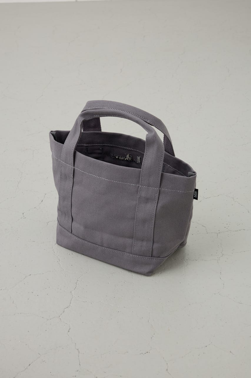 ロゴ刺繍ミニトートバック GRY FREE