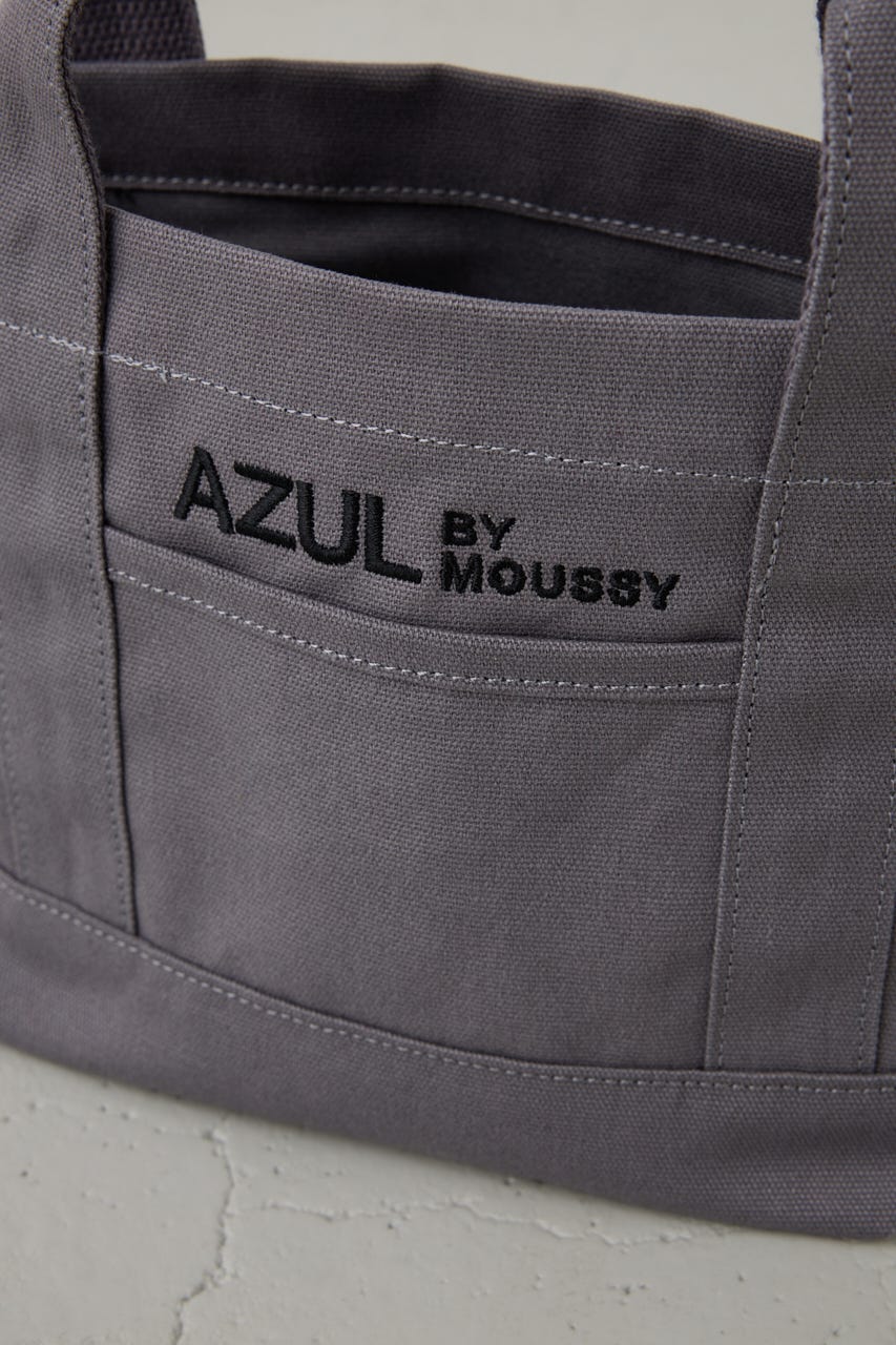 ロゴ刺繍ミニトートバック GRY FREE