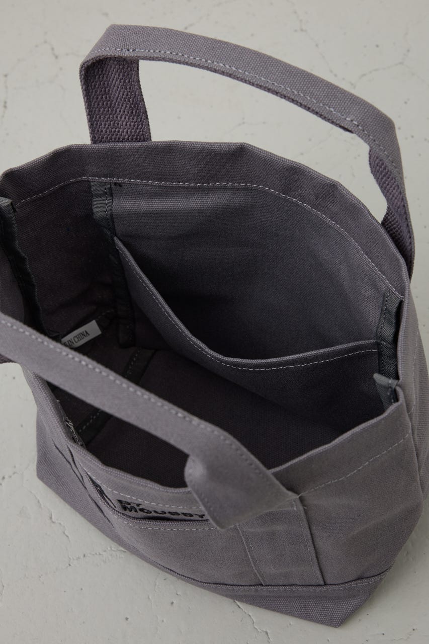 ロゴ刺繍ミニトートバック GRY FREE