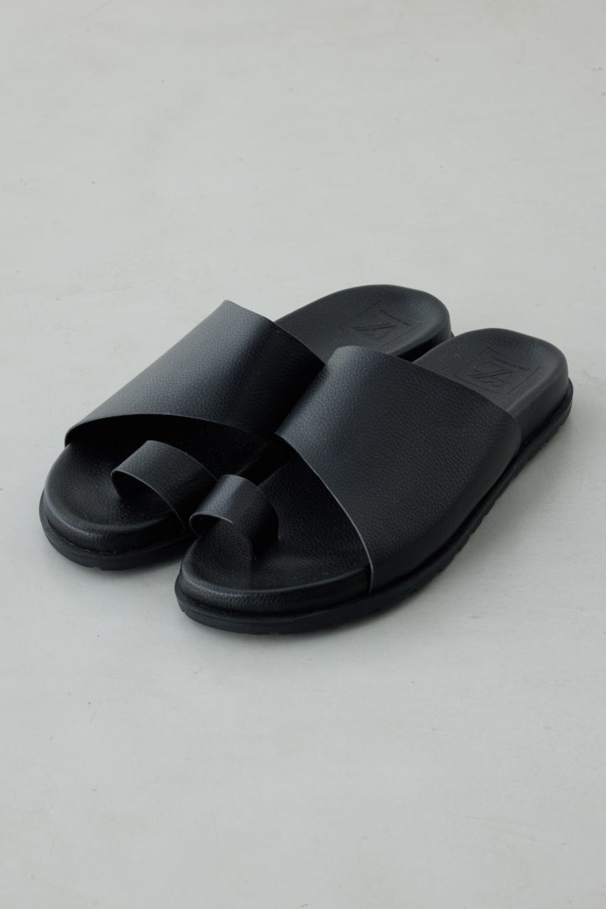 合皮トングサンダル BLK S