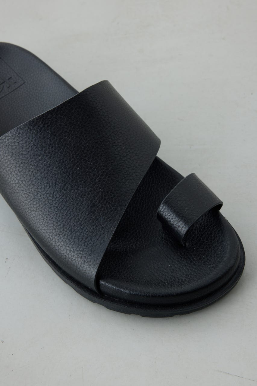合皮トングサンダル BLK S