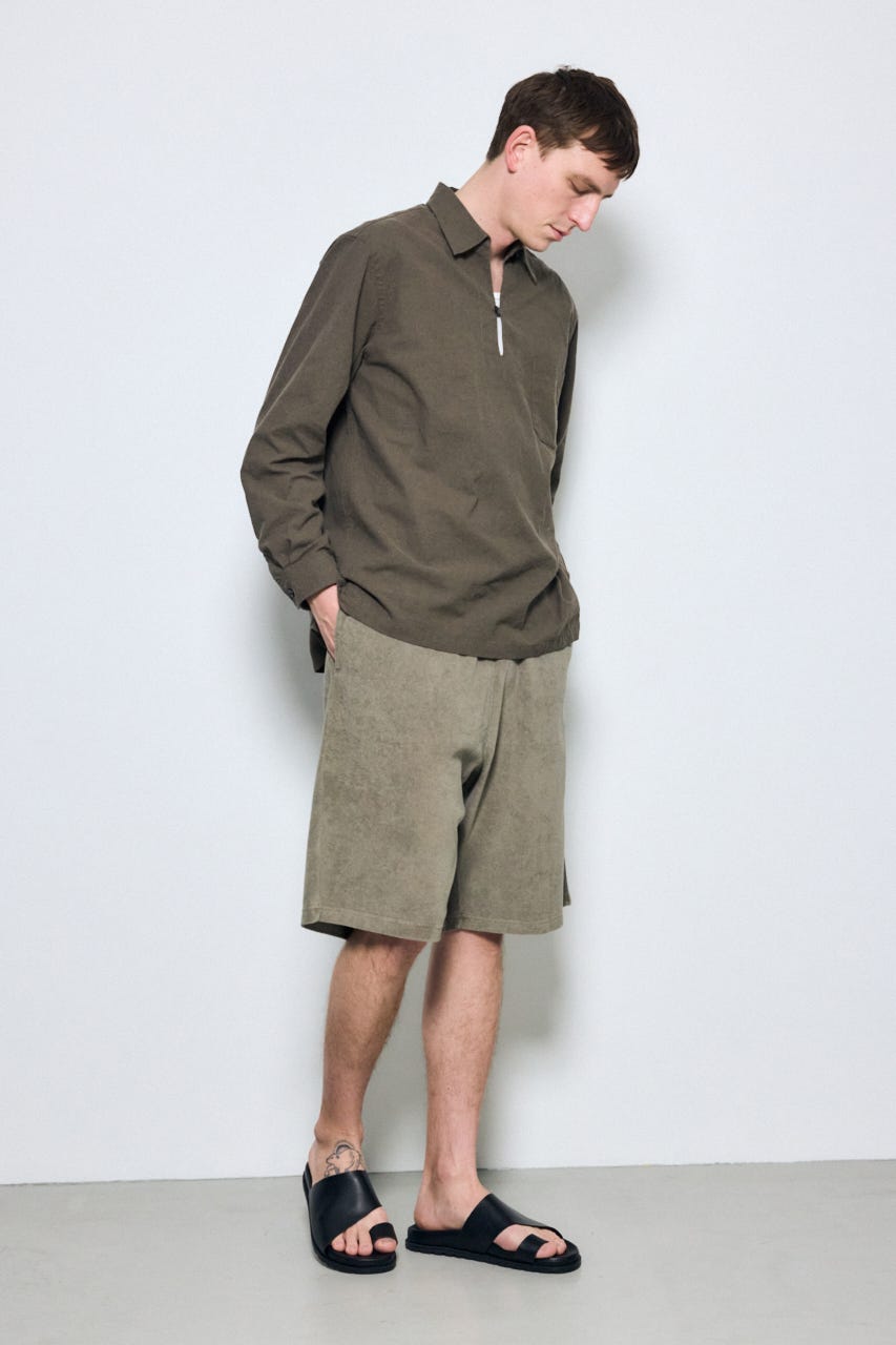 合皮トングサンダル BLK S