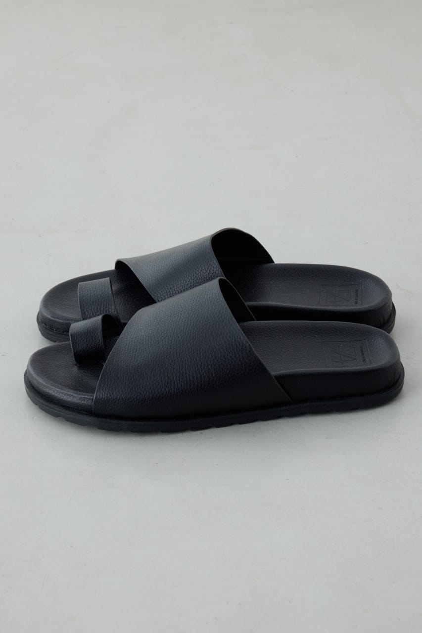 合皮トングサンダル BLK S