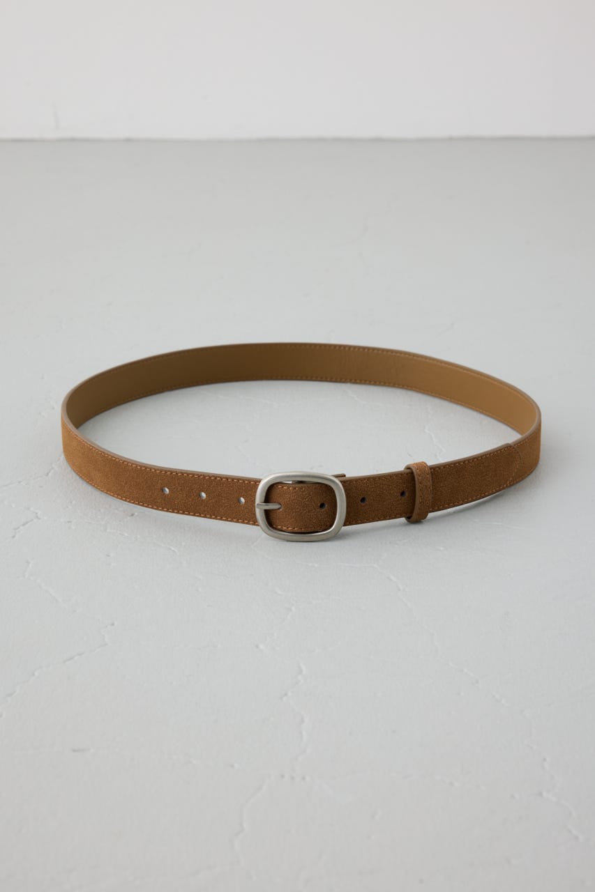 フェイクスエードベルト D/BRN FREE