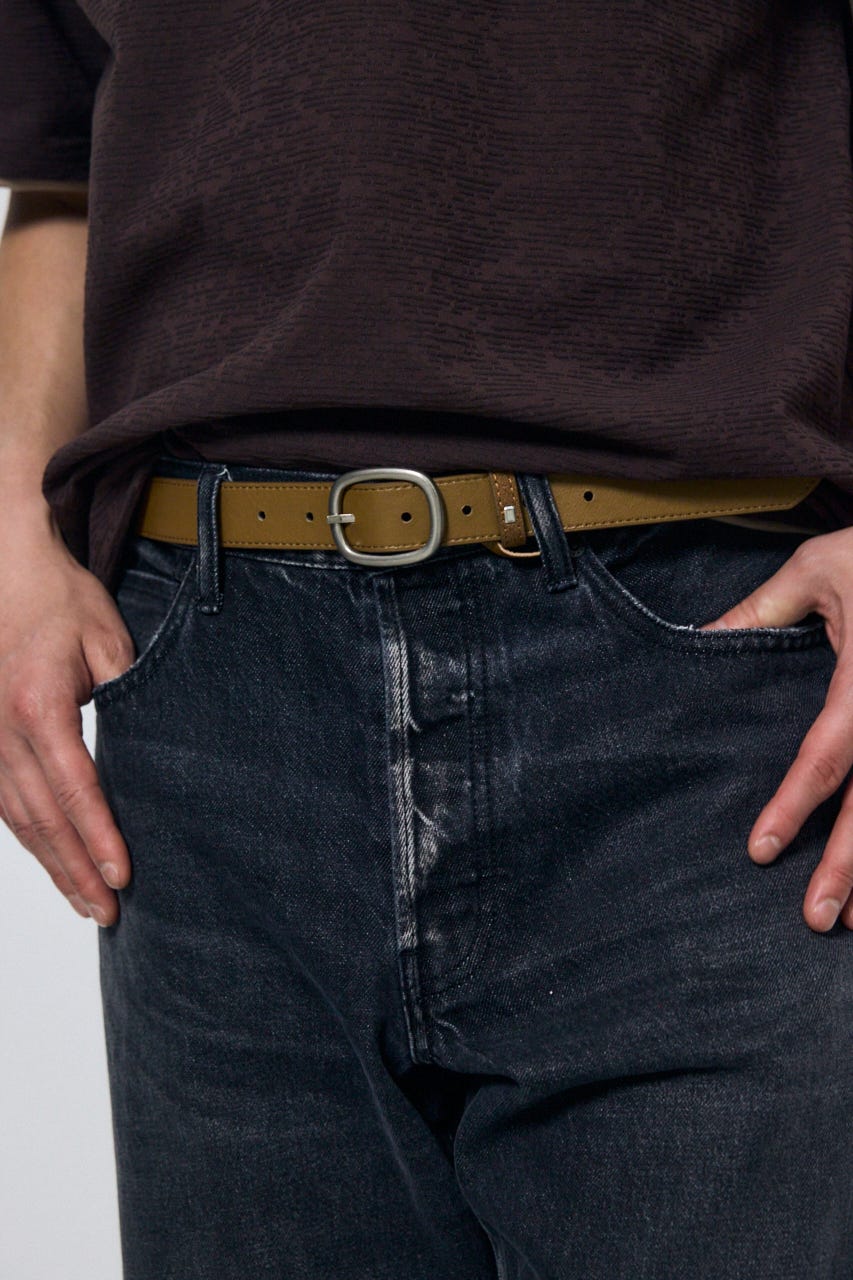 フェイクスエードベルト D/BRN FREE