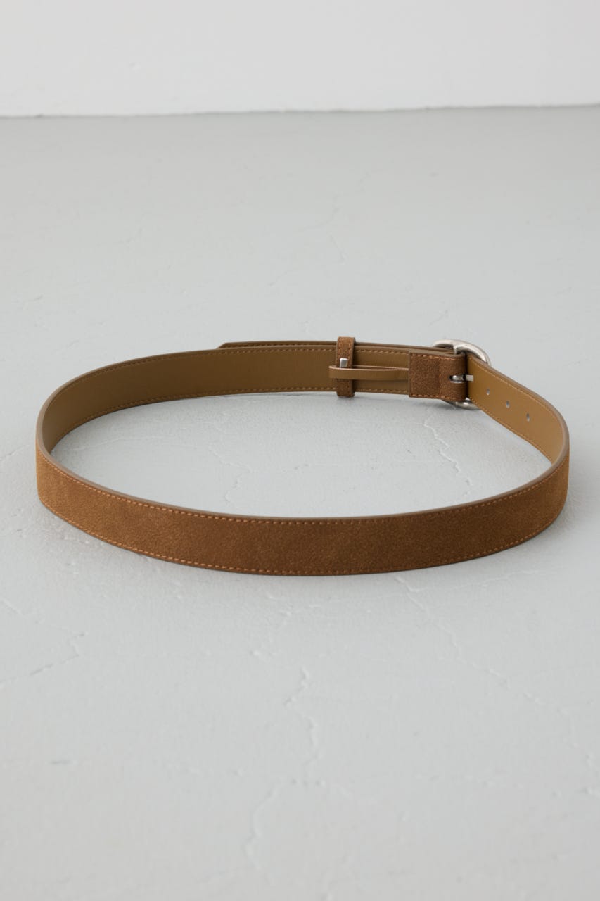 フェイクスエードベルト D/BRN FREE